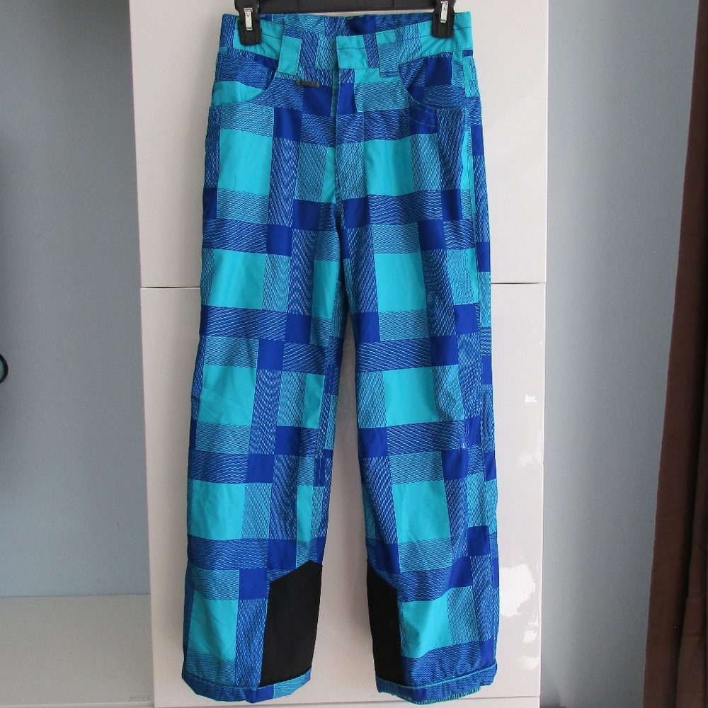 Kids SYPIDER Snow Pants in Checkered Pattern sz 12